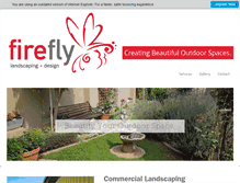 Tablet Screenshot of fireflylandscaping.co.za